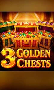 3 Golden Chests medieval castle slot game with three golden treasure chests